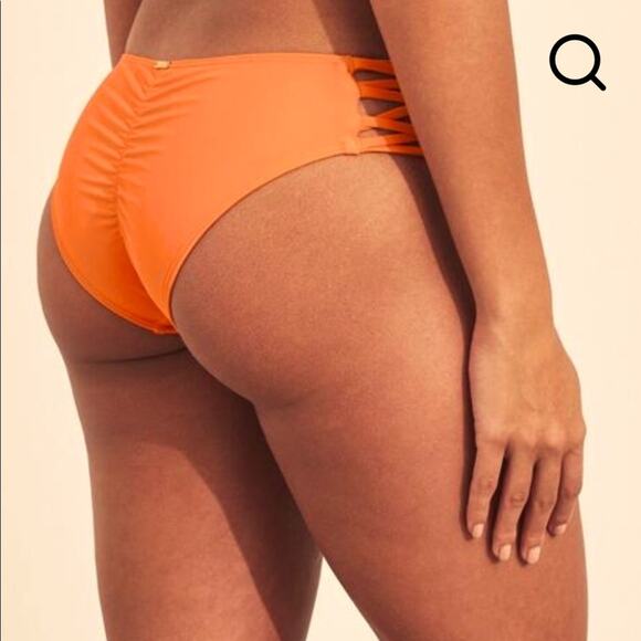 NWOT Hollister Strappy orange cheeky bikini bottom Size XS - Picture 1 of 6